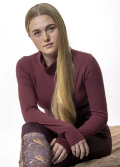 LeMieux Liberte Roll Neck - Rioja -Ridingwear Sales Store lmliberterollrioja5rdy