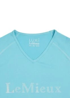 LeMieux Luxe T-Shirt - Azure 10 LeMieux Luxe T-Shirt - Azure -Ridingwear Sales Store lmluxeshirtazurerdy