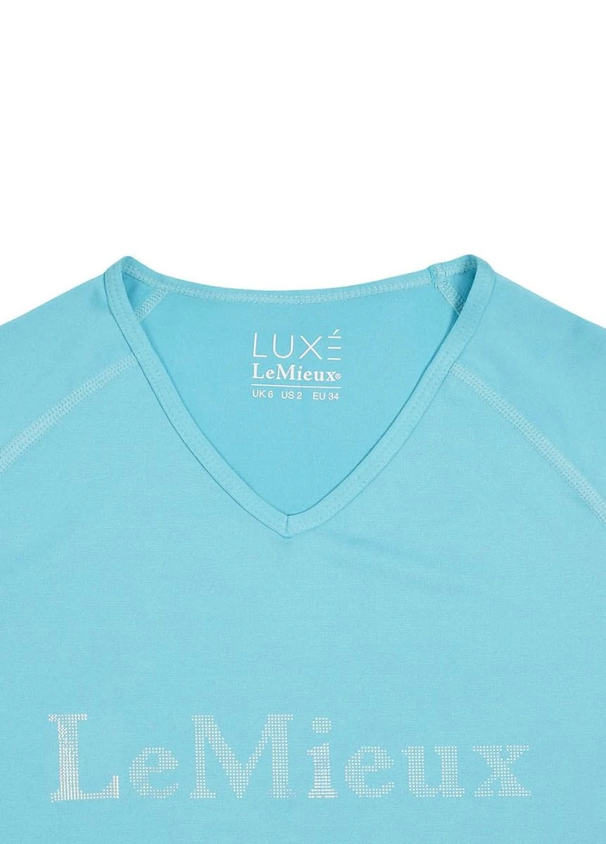 LeMieux Luxe T-Shirt - Azure 5 LeMieux Luxe T-Shirt - Azure - Image 5
