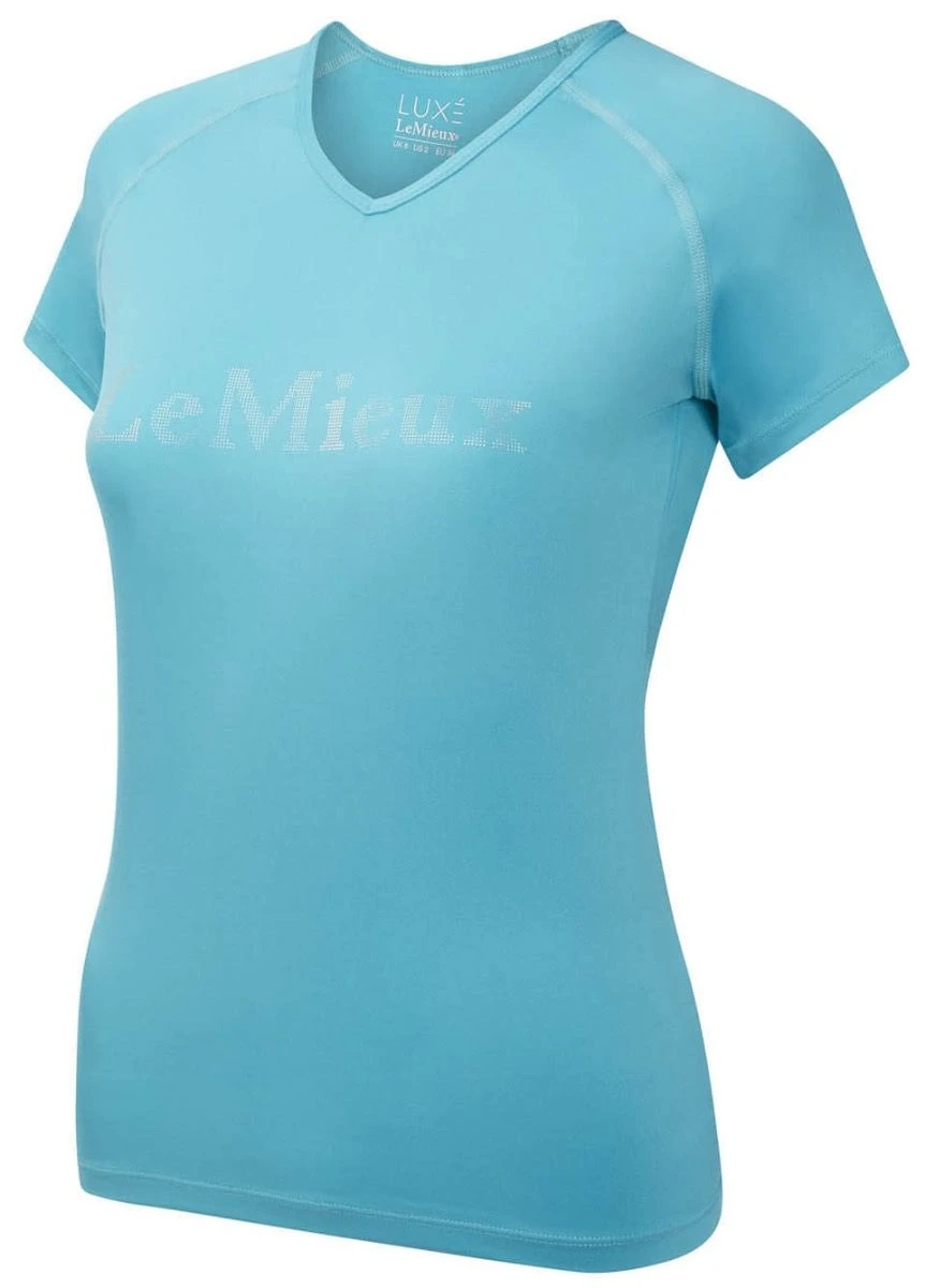LeMieux Luxe T-Shirt - Azure 3 LeMieux Luxe T-Shirt - Azure - Image 3