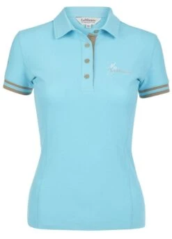 LeMieux Polo Shirt - Azure -Ridingwear Sales Store lmpoloazure5rdy copy