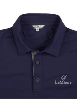 LeMieux Monsieur Mens Polo Shirt - Navy -Ridingwear Sales Store lmpolonavy6rdy 1