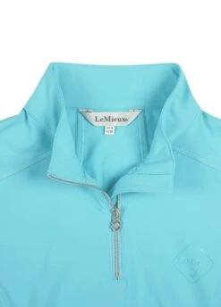 LeMieux ActiveWear Short Sleeve Base Layer - Azure -Ridingwear Sales Store lmshortbaseazurerdy