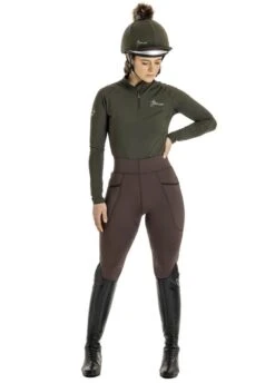LeMieux Winter Pull On Seamless Breech - Brown -Ridingwear Sales Store lmslessbreechbrown2rdy