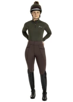 LeMieux Winter Pull On Seamless Breech - Brown -Ridingwear Sales Store lmslessbreechbrown4rdy