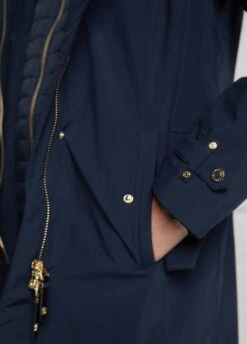 Holland Cooper Longline Training Coat - Ink Navy -Ridingwear Sales Store longlinenvy3rdy