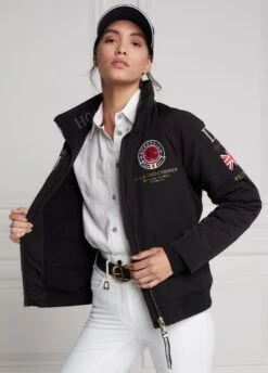 Holland Cooper Equestrian Team HC Jacket - Black -Ridingwear Sales Store newteamjcktblk8rdy