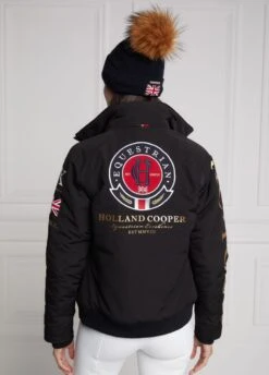 Holland Cooper Equestrian Team HC Jacket - Black -Ridingwear Sales Store newteamjcktblkrdy