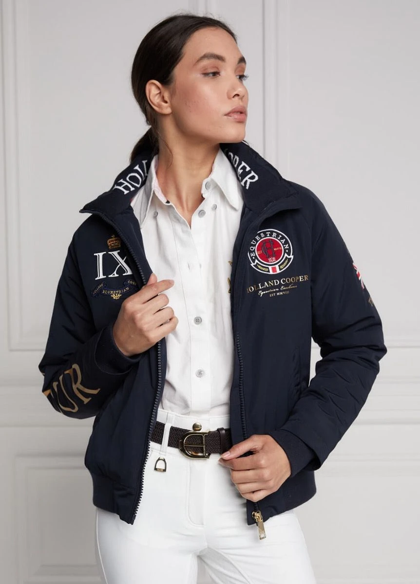 Holland Cooper Equestrian Team HC Jacket - Navy 6 Holland Cooper Equestrian Team HC Jacket - Navy - Image 6