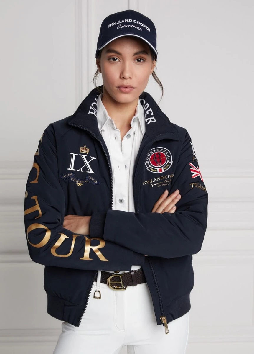 Holland Cooper Equestrian Team HC Jacket - Navy 1 Holland Cooper Equestrian Team HC Jacket - Navy