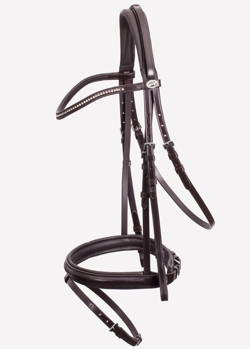 Schockemohle Oslo Diamonte Bridle - Brown 1 Schockemohle Oslo Diamonte Bridle - Brown