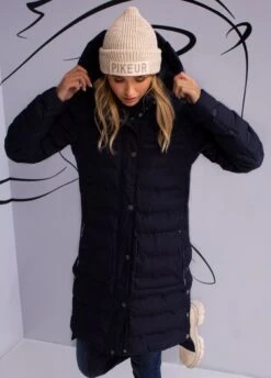 Pikeur Amara Waterproof Long Coat - Night Sky -Ridingwear Sales Store pikeur amara coat night sky 3rdy