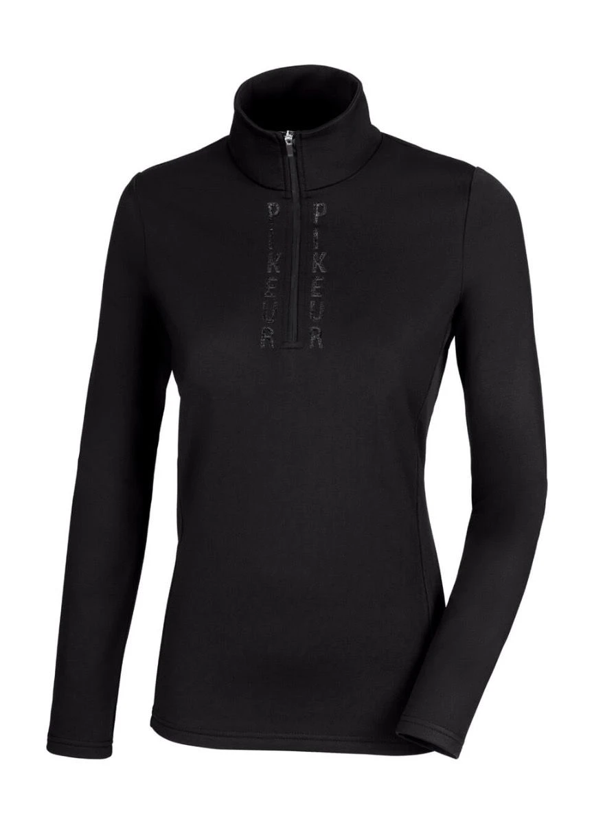 Pikeur Zip Shirt Sports - Black 1 Pikeur Zip Shirt Sports - Black