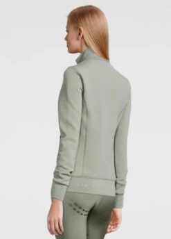 PS Of Sweden Faith Zip Sweater - Thyme -Ridingwear Sales Store psfaiththyme2rdy