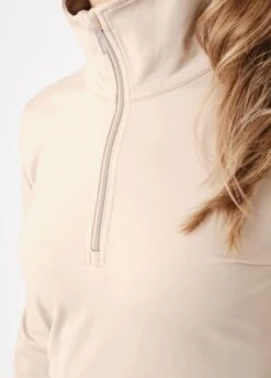 PS Of Sweden Grace Half Zip Sweater - Latte -Ridingwear Sales Store psgracelatte3rdy