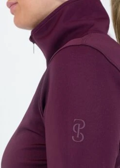 PS Of Sweden Grace Half Zip Sweater - Wine -Ridingwear Sales Store psgracewine3rdy