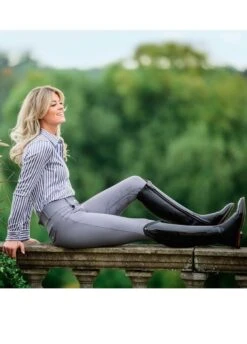 PS Of Sweden Zoe Breeches - Grey -Ridingwear Sales Store pszoebreechgrey4rdy