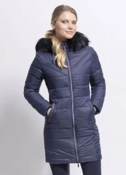 Samshield Everest Long Padded Jacket - Navy/Black Chrome