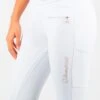 Samshield Alpha Knee Grip Breeches - White/Rose Gold