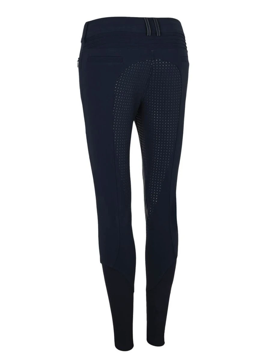 Samshield Chloe Embroidery Full Grip Breeches - Navy 2 Samshield Chloe Embroidery Full Grip Breeches - Navy - Image 2