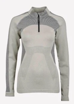 Dublin Black Ladies Sarah Half Zip Jumper - Charcoal/Black