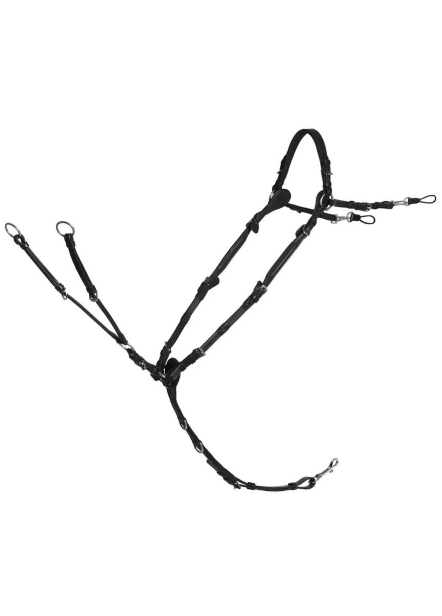 Schockemohle Sevilla Select Breastplate - Black/Silver 1 Schockemohle Sevilla Select Breastplate - Black/Silver