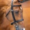 Shires Lusso Hunter Cavesson Bridle - Black