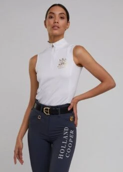 Holland Cooper Equestrian Sleeveless Base Layer - White